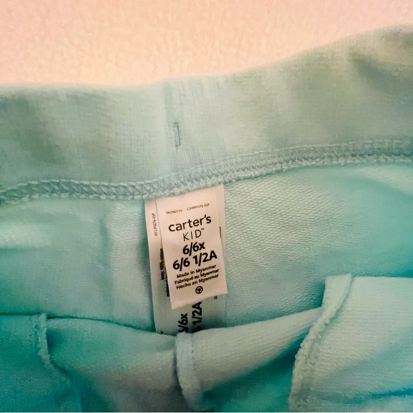 Carters Light Blue Cotton Shorts - Picture 4 of 5